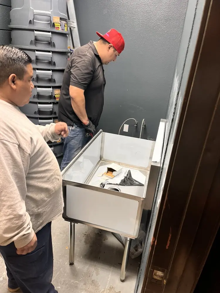 Commercial plumbing and sink installation in Four Corners